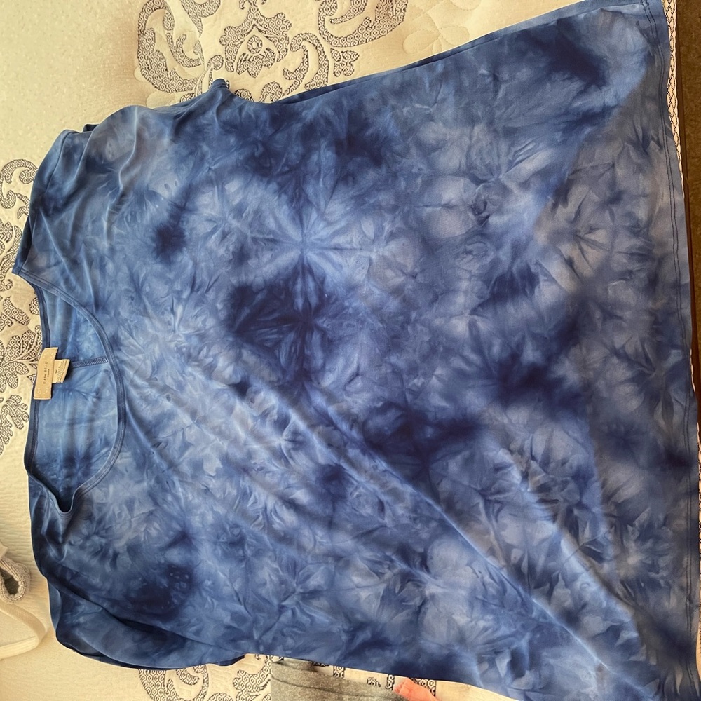 Blue Tie dye blouse